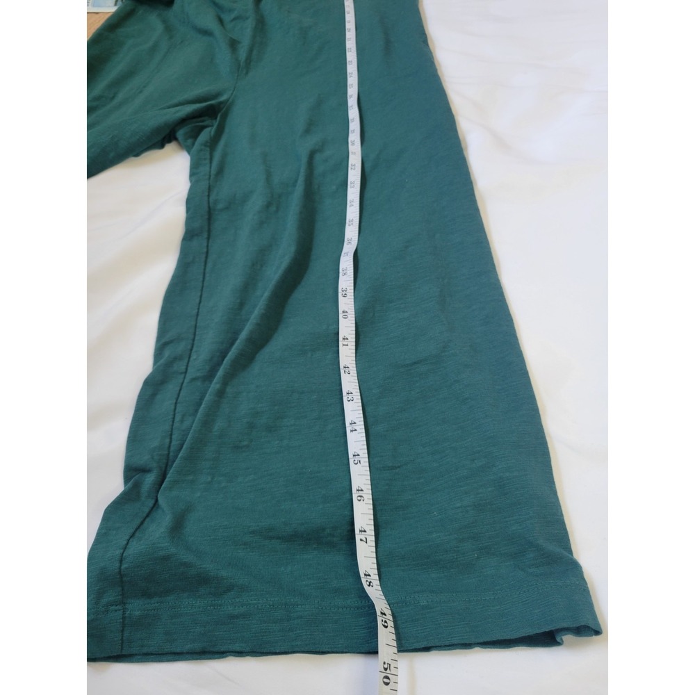 Pure‎ Jill Jumpsuit Cropped Leg V-Neck Pockets Relaxed Green Sz M - Picture 9 of 9